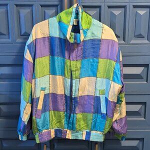 A3 FUDA INTERNATIONAL 100% Silk Multi- Color Jacket